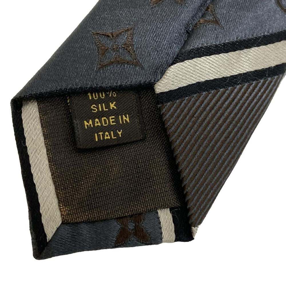 Louis Vuitton Tie Stripe Monogram Pattern Blue Br… - image 8